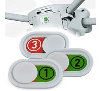 Obtile ChargeSlider Compatible with DJI Mini 4 Pro and More Drones, Charge Indicator for Drone Battery 2 in 1 Battery Indicator and Numbering, Pack of 3 (Cool Gray)