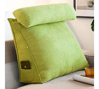 OBTUSS Wedge Pillow Triangular Reading Pillow Cushion with Adjustable Neck, Back Support Backrest Cushion for Sofa Bed, Headboard Lumbar Support Pillows