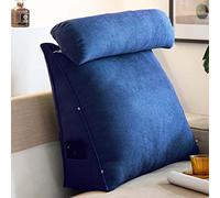 OBTUSS Wedge Pillow Triangular Reading Pillow Cushion with Adjustable Neck, Back Support Backrest Cushion for Sofa Bed, Headboard Lumbar Support Pillows
