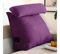 OBTUSS Wedge Pillow Triangular Reading Pillow Cushion with Adjustable Neck, Back Support Backrest Cushion for Sofa Bed, Headboard Lumbar Support Pillows