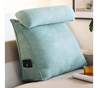 OBTUSS Wedge Pillow Triangular Reading Pillow Cushion with Adjustable Neck, Back Support Backrest Cushion for Sofa Bed, Headboard Lumbar Support Pillows