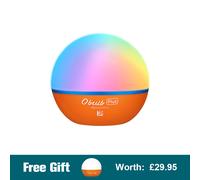 Obulb Plus Touch Night Light Smart Multicolor Orb Light Orange