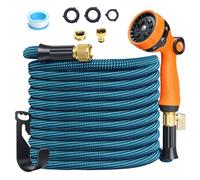 Obundi 50FT Garden Hose Pipe, Expandable Extendable Hose Pipe with 3/4-Inch, Expanding Flexible Garden Hise with 1/2-Inch, Stretchy Garden Water Hoses Pipes with 10 Function（15M）
