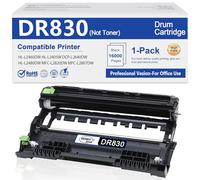 OBUWEU DR830 Drum Unit Black, High Yield for Brother HL-L2400D et al., 16000 Page Yield