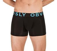 Obviously EveryMan AnatoMAX Boxer Brief 3 inch Leg Mens Black Underwear (S/30-32)