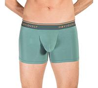 Obviously EveryMan AnatoMAX Boxer Brief 3 inch Leg Mens Teal Underwear (S/30-32)
