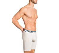 Obviously EveryMan AnatoMAX Boxer Brief 9 inch Leg Mens White Underwear (L/38-40)