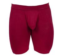 Obviously Mens EliteMan Boxer Brief 9inch Leg - Maroon Red