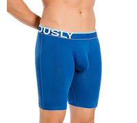 Obviously Mens EveryMan AnatoMAX Boxer Brief 9inch Leg - Blue - Medium