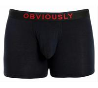 Obviously Mens FreeMan AnatoFREE Boxer Brief 3inch Leg - Black