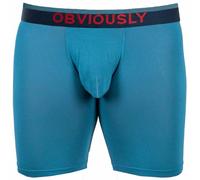 Obviously Mens FreeMan AnatoFREE Boxer Brief 6inch Leg - Pacific Blue