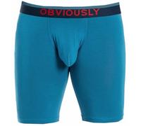 Obviously Mens FreeMan AnatoFREE Boxer Brief 9inch Leg - Pacific Blue