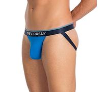 Obviously Mens PrimeMan AnatoMAX Jockstrap - Maui Blue - Small