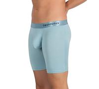 Obviously Men's Underwear 6 Inch Leg Boxer Brief PrimeMan AnatoMAX (Ice/L)