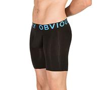 Obviously Men's Underwear Boxer Brief 6 Inch Leg Everyman (Black/S)