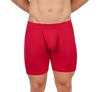 Obviously Men's Underwear Boxer Briefs 6 Inch Leg EliteMan AnatoMAX (Red/S)