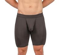 Obviously Men's Underwear Boxer Briefs 9 Inch Leg EliteMan AnatoMAX (Titanium/M)