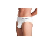Obviously PrimeMan AnatoMAX Brief Mens White Underwear (L/38-40)