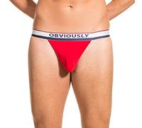 Obviously PrimeMan AnatoMAX Thong Mens Red Underwear (M/34-36)