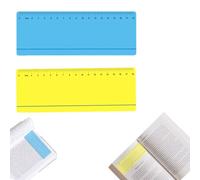 OBYJCA 2PCS Colored Overlay Dyslexia Overlay, Blue and Yellow Overlays for Reading Dyslexia Guided Reading Ruler Highlight Strips Reading Tracking Rulers for Dyslexia to Reduce Visual Stress