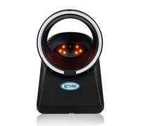 OBZ Desktop Barcode Scanner Hands-Free Omnidirectional 1D 2D QR Codes USB Plug and Play Compatible with Windows Mac Android iOS for POS Store Inventory Management