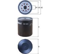 Mahle Original Oil Filter OC 1053 – Spin-on for VW Multivan Mk V / Caravelle Mk VI
