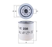 Oil Filter fits BENTLEY EIGHT 6.7 84 to 92 Mahle 07V121717 07V121717A Quality