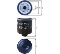MAHLE OC295 OIL FILTER