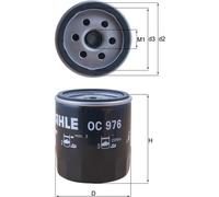 GENUINE MAHLE OIL FILTER ELEMENT - OC976