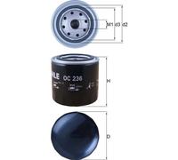 MAHLE Oil Filter Spin On - OC236