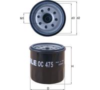 MAHLE OC 475 Oil Filter
