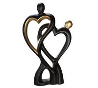 ocala ceramics francis couple heart binding sculpture in black