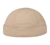 Stetson Ocala Cotton Docker Cap Men - Docker hat Made of 100% Cotton - Docker hat with Factor 40 UV Protection - Summer/Winter Beige L (58-59 cm)