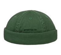 Stetson Ocala Cotton Docker Cap Men - Docker hat Made of 100% Cotton - Docker hat with Factor 40 UV Protection - Summer/Winter Dark Green S (54-55 cm)