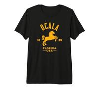 Ocala Florida USA Horse Capital Equestrian Design Premium T-Shirt