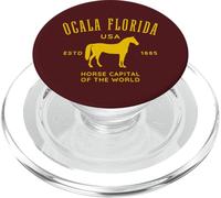 Ocala Florida USA Horse Capital Vintage Equestrian Design PopSockets PopGrip for MagSafe