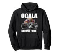 Ocala National Forest Florida 4x4 Offroad Cartoon Design Pullover Hoodie