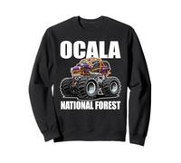 Ocala National Forest Florida 4x4 Offroad Cartoon Design Sweatshirt