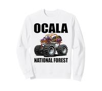 Ocala National Forest Florida 4x4 Offroad Cartoon Design Sweatshirt
