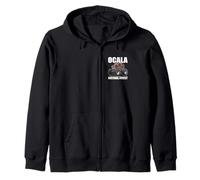 Ocala National Forest Florida 4x4 Offroad Cartoon Design Zip Hoodie