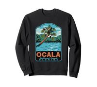 Ocala National Forest Springs Florida Retro Travel Art Sweatshirt