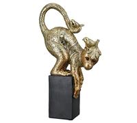ocala polyresin little monkey ii sculpture in gold and black