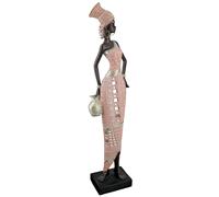 ocala polyresin malaika sculpture in brown and rose