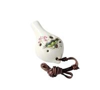 Ocarina 1 Piece Handmade Ceramic Ocarina With Brown Lanyard For Beginners(2)