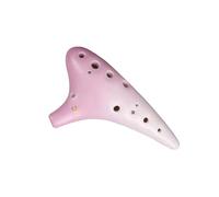 Ocarina 12 Hole AC Tune Beginner Professional Performance Instrument With Twelve Hole Alto C Tune Ocarina Ceramic Instrument(Pink)