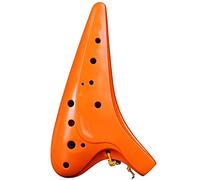 Ocarina， 12-hole Alto C Plastic Anti-drop Ocarina, Beginners Practice Playing A Submarine-shaped Flute Instrument(Oranje)