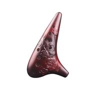 Ocarina 12 Hole Alto C Tone Ceramics Ocarina Instrument Student Beginner Ocarinas Instruments (Color : 01)