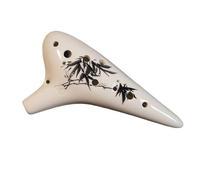 Ocarina 12-hole Alto C-tone Ocarina 12-hole Ceramic Ocarina 13-degree Musical Instrument(B)