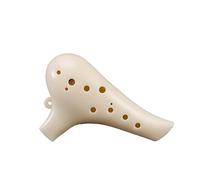 Ocarina 12 Hole Alto C Tuned Plastic Plastic 12-hole AC-tuned Anti-fall Beginner Student Playing Ocarina (Color : White)