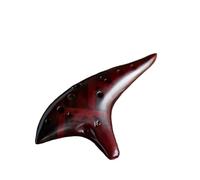 Ocarina 12 Hole Ceramic Alto C Key Classical Instrument For Music Lovers And Beginners(Brown)